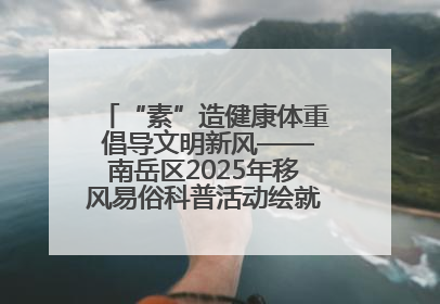 “素”造健康体重 倡导文明新风——南岳区2025年移风易俗科普活动绘就健康生活新图景