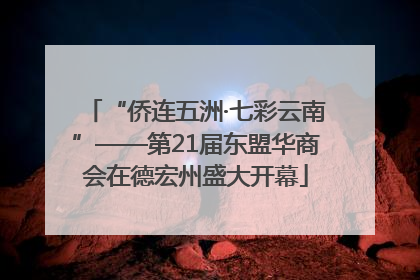 “侨连五洲·七彩云南”——第21届东盟华商会在德宏州盛大开幕