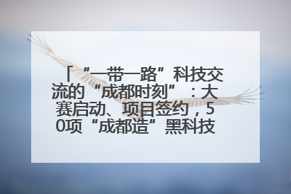 “一带一路”科技交流的“成都时刻”：大赛启动、项目签约，50项“成都造”黑科技吸引多国客商
