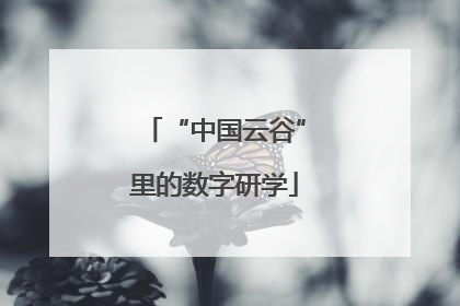“中国云谷”里的数字研学