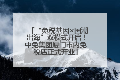 “免税基因×国潮出海”双模式开启！中免集团厦门市内免税店正式开业