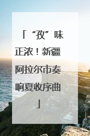 “孜”味正浓！新疆阿拉尔市奏响夏收序曲
