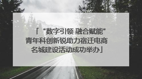 “数字引领 融合赋能”青年科创新锐助力宿迁电商名城建设活动成功举办