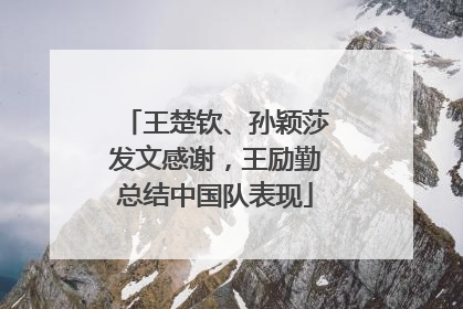 王楚钦、孙颖莎发文感谢，王励勤总结中国队表现