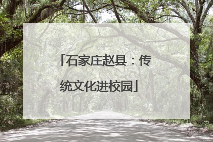 石家庄赵县：传统文化进校园
