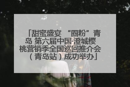 甜蜜盛宴 “圈粉”青岛 第六届中国·澄城樱桃营销季全国巡回推介会（青岛站）成功举办