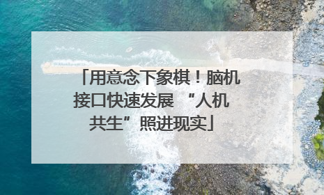 用意念下象棋！脑机接口快速发展 “人机共生”照进现实