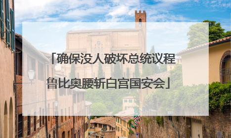 确保没人破坏总统议程 鲁比奥腰斩白宫国安会