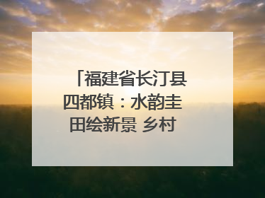 福建省长汀县四都镇：水韵圭田绘新景 乡村振兴谱华章