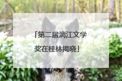 第二届漓江文学奖在桂林揭晓