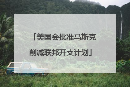 美国会批准马斯克削减联邦开支计划