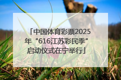 中国体育彩票2025年“616江苏彩民季”启动仪式在宁举行