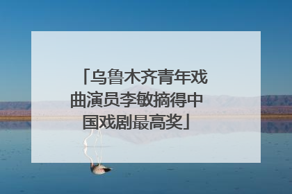乌鲁木齐青年戏曲演员李敏摘得中国戏剧最高奖