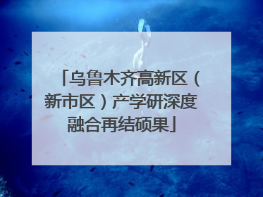 乌鲁木齐高新区（新市区）产学研深度融合再结硕果