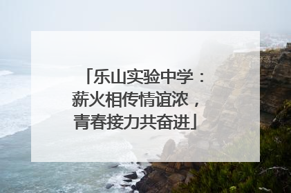 乐山实验中学：薪火相传情谊浓，青春接力共奋进