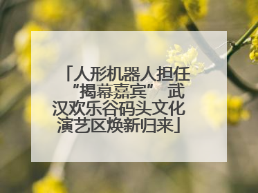 人形机器人担任“揭幕嘉宾” 武汉欢乐谷码头文化演艺区焕新归来
