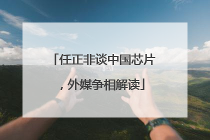 任正非谈中国芯片，外媒争相解读