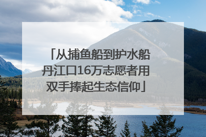 从捕鱼船到护水船 丹江口16万志愿者用双手捧起生态信仰