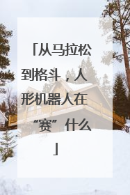 从马拉松到格斗，人形机器人在“赛”什么
