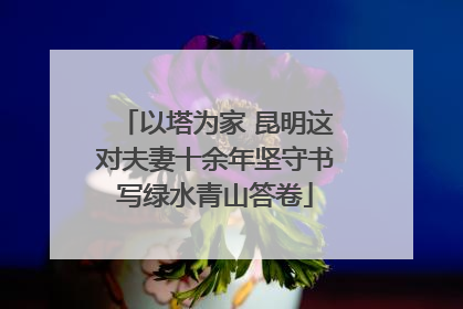以塔为家 昆明这对夫妻十余年坚守书写绿水青山答卷