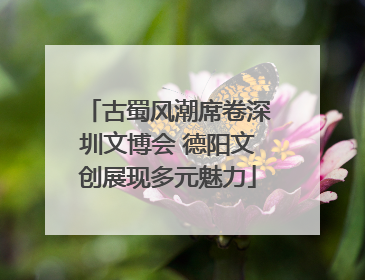 古蜀风潮席卷深圳文博会 德阳文创展现多元魅力