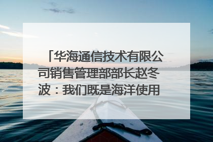 华海通信技术有限公司销售管理部部长赵冬波：我们既是海洋使用者 也是海洋保护者｜2025年生态文明贵阳国际论坛