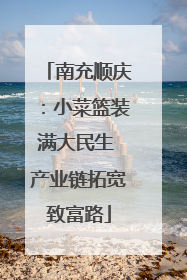 南充顺庆：小菜篮装满大民生 产业链拓宽致富路