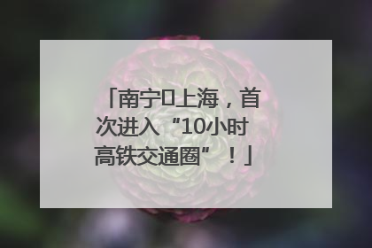 南宁⇌上海，首次进入“10小时高铁交通圈”！