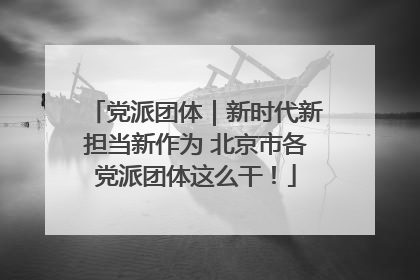 党派团体｜新时代新担当新作为 北京市各党派团体这么干！