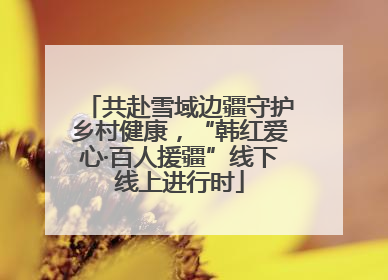 共赴雪域边疆守护乡村健康，“韩红爱心·百人援疆”线下线上进行时