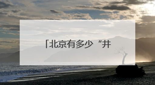 北京有多少“井”？它们串联起北京的过去与现在、烟火与诗意