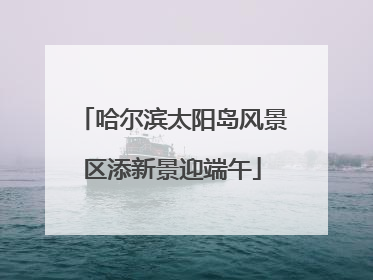 哈尔滨太阳岛风景区添新景迎端午