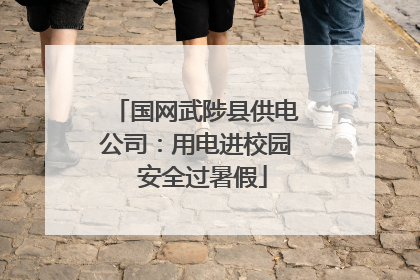 国网武陟县供电公司：用电进校园  安全过暑假