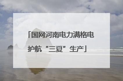 国网河南电力满格电护航“三夏”生产