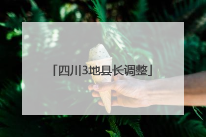 四川3地县长调整