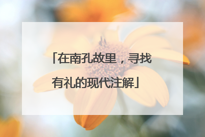 在南孔故里，寻找有礼的现代注解