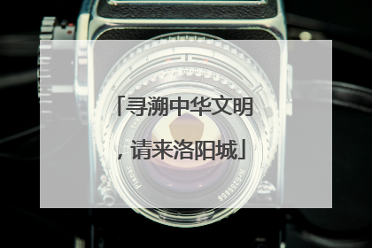 寻溯中华文明，请来洛阳城