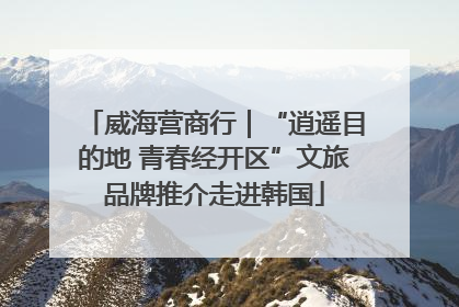 威海营商行｜“逍遥目的地 青春经开区”文旅品牌推介走进韩国