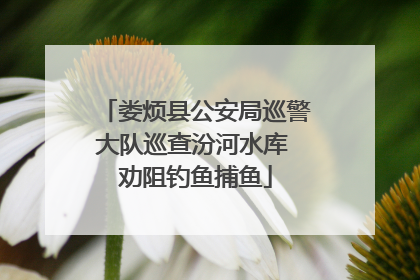 娄烦县公安局巡警大队巡查汾河水库 劝阻钓鱼捕鱼