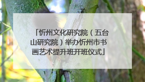 忻州文化研究院（五台山研究院）举办忻州市书画艺术提升班开班仪式