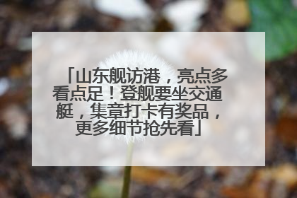 山东舰访港，亮点多看点足！登舰要坐交通艇，集章打卡有奖品，更多细节抢先看