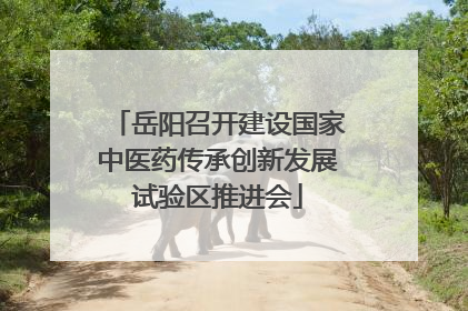 岳阳召开建设国家中医药传承创新发展试验区推进会