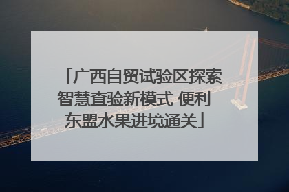 广西自贸试验区探索智慧查验新模式 便利东盟水果进境通关