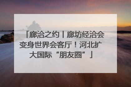 廊洽之约丨廊坊经洽会变身世界会客厅！河北扩大国际“朋友圈”