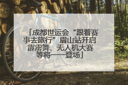 成都世运会“跟着赛事去旅行”眉山站开启 霹雳舞、无人机大赛等将一一登场