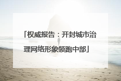 权威报告：开封城市治理网络形象领跑中部