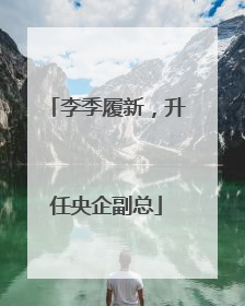 李季履新，升任央企副总