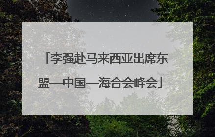 李强赴马来西亚出席东盟—中国—海合会峰会