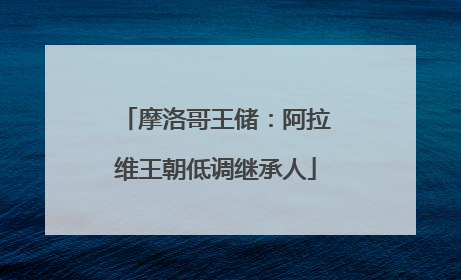 摩洛哥王储：阿拉维王朝低调继承人