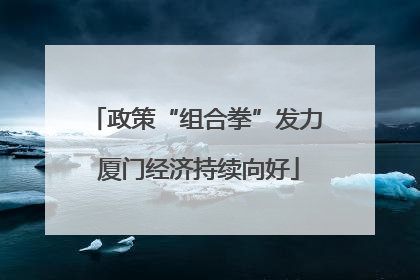 政策“组合拳”发力 厦门经济持续向好